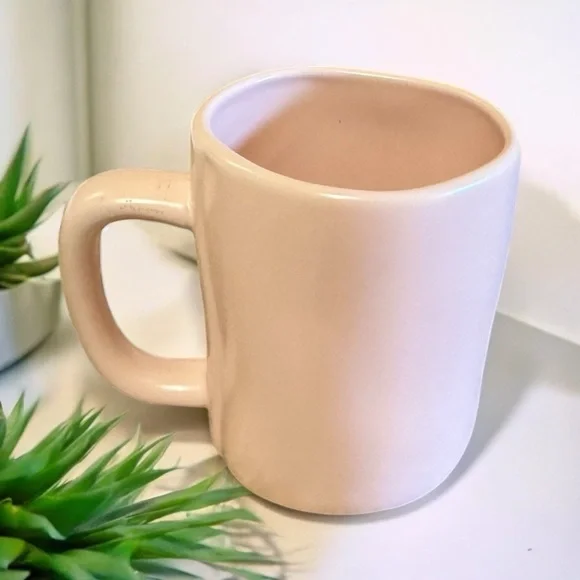 NWOT Rae Dunn Blush Pink HUBBA HUBBA Mug Lovely Soft Shell Pink Collectible Gift - Picture 9 of 13